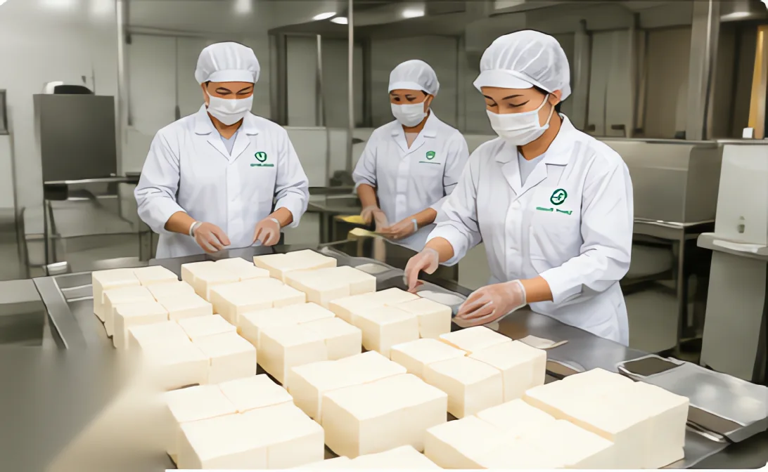 Nhà xưởng sản xuất đậu hũ